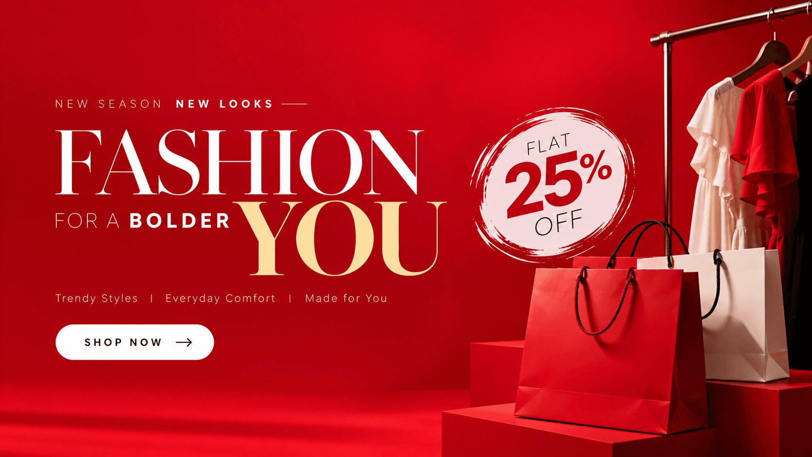 AYLI womenswear campaign banner